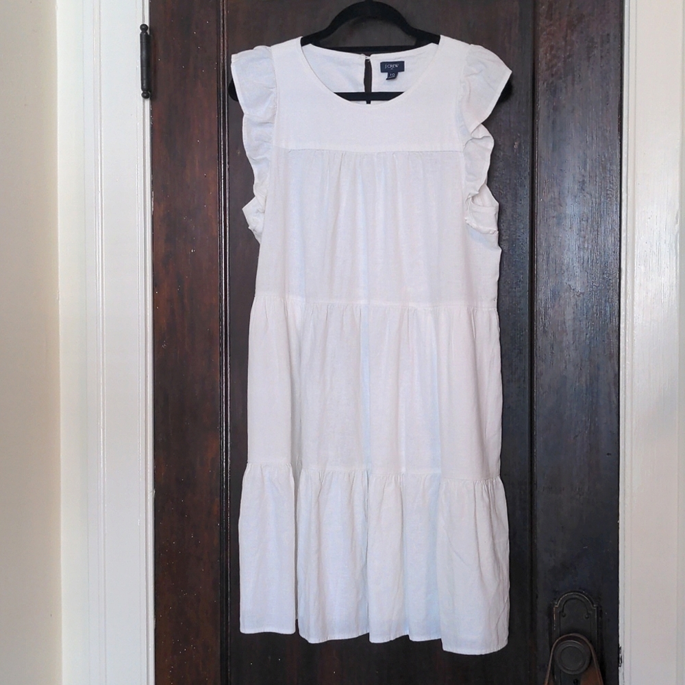 J Crew linen blend dress